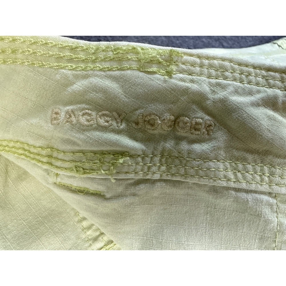NWT American Eagle Baggy Jogger Womens 12 Lime Green Cargo High Rise Stretch - Picture 13 of 15